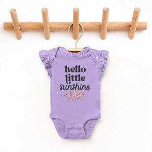 The Juniper Shop Hello Little Sunshine Baby Flutter Sleeve Bodysuit - 1 of 2