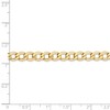 Black Bow Jewelry 5.25mm, 14K Yellow Gold, Hollow Curb Link Chain Necklace - 4 of 4