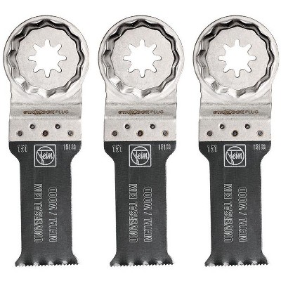 Fein StarlockPlus 1-1/8 in. X 1-1/8 in. L Bi-Metal E-Cut Universal Saw Blade 3 pk