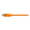 Tether Tools TetherPro USB Type-C Male to USB Type-C Male Cable (10-Ft, Orange) - 2 of 3
