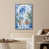 Art Remedy Blue and White Palms Tropical Bathroom Wall Art Framed - 2 of 4
