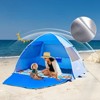 DSVIMOY Beach Tent, Sun Shelter for 3/4 Person, Portable Beach Umbrella Cabana, Blue, 78.7"*51.1"*51.2" - 2 of 4