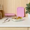 4pc (set of 2) 4c Rectangular Glass Food Storage Container Set - Room Essentials™ - 2 of 3