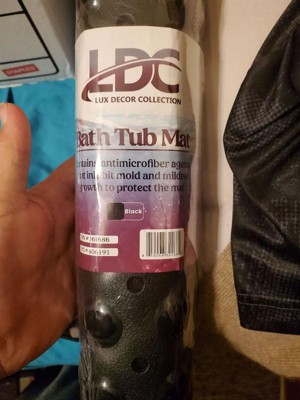 Lux Decor Collection Extra Long Grey Non Slip Bath Tub & Shower Mats ...