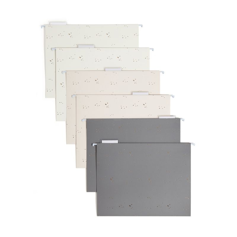 U Brands 6ct Hanging File Folders Simple Speckle, 3 of 9