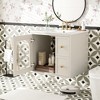 Vynxaria 24 in. 1 Sink Wall Mount Beige Bath Vanity with Beige Ceramic Top - 4 of 4