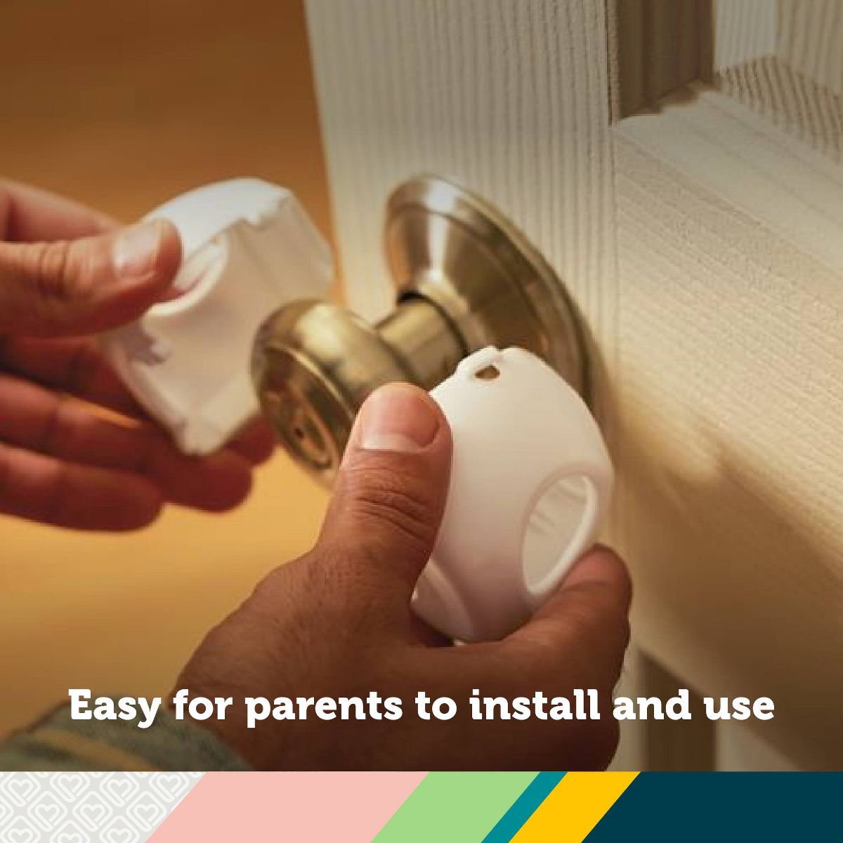Safety 1st Parent Grip Door Knob Covers 4pk White + Plug Protectors 36pk - thumbnail 5