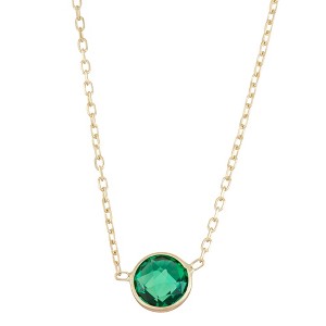 Designs By Gioelli 10K Yellow Gold Gemstone Station Necklace - 1 of 2