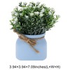 Unique Bargains Artificial Plants Baby's Breath in Pot Plastic 3.94"x3.94"x7.09" 1 Pc - 3 of 4