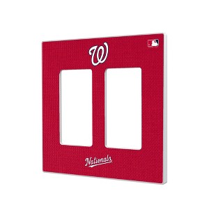 MLB National League Teams Solid Hidden-Screw Light Switch Plate for Double Rocker - 1 of 4