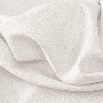 White Room-Darkening Pleated Patio Panel with Back Tabs