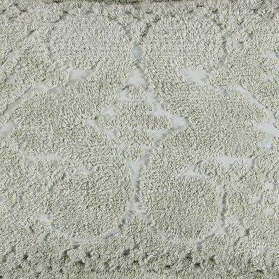 Ashton Sage Cotton Tufted Euro Sham with Medallion Design