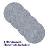 Two Tone Cotton 15" Round Woven Placemat Sets by Sweet Home Collection™ - 2 of 4