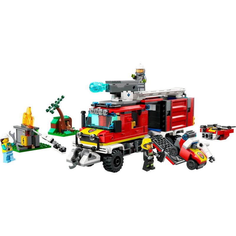 LEGO City Fire Command Unit Set with Fire Engine Toy 60374, 3 of 8