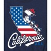 Boys' - Peanuts - Snoopy California American Flag Short Sleeve Graphic T-Shirt - 2 of 4