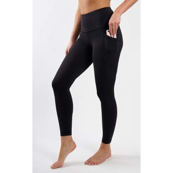 90 Degree By Reflex Womens High Waist Tummy Control Interlink Squat Proof  Ankle Length Leggings - Black - X Small : Target
