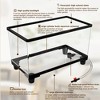 Turtle Tank Kit, Transparent Turtle Tank Starter Kit With Basking Platform, Aquarium Fish Tank for Turtles Crabs Fishes - 3 of 4