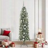 vidaXL Artificial Slim Christmas Tree with 300 LEDs Green 82.7 - 2 of 4