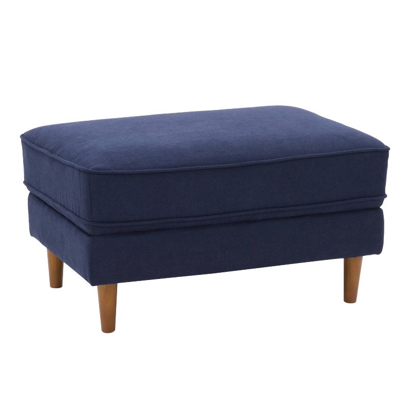Mulberry Fabric Upholstered Modern Ottoman - CorLiving, 3 of 7