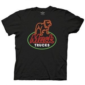 Mens Mack Trucks Logo Shirt - Mack Trucks Classic Tee - Mack Trucks Neon Graphic T-Shirt - 1 of 1
