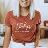 Simply Sage Market Women's Teacher Life Is The Best Life Short Sleeve Graphic Tee - 2 of 3