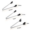 Unique Bargains Stainless Steel Silicone Tips Heart Hand Glove Shape Mini Food Tongs 3 Pcs - 2 of 4