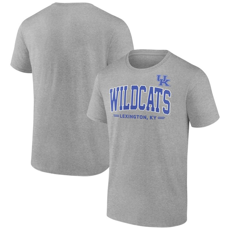 NCAA Kentucky Wildcats Men&#39;s Gray Bi-Blend T-Shirt, 1 of 4