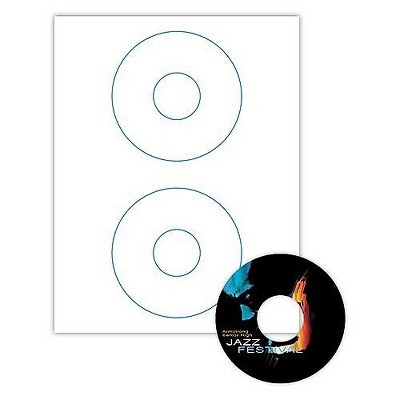 Blanks USA Blanks/USA 4 1/2 x 4 1/2 120 lbs. Matte CD Label White 200/Pack LL1CD2WH