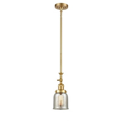 Bell - 1 Light Stem Hung Tiltable Mini Pendant In Industrial Style-14 Inches Tall and 5 Inches Wide
