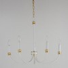 Maxim Lighting Charlton 5 - Light Chandelier in  Weathered White/Gold Leaf - 3 of 3