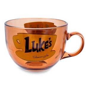 Silver Buffalo Gilmore Girls Luke's Diner Glass Mug | Holds 16 Ounces - 1 of 4