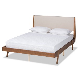 Senna Wood Platform Bed - Baxton Studio - 1 of 4