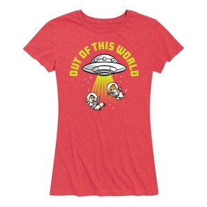 Women's - Disney - UFO Out Of This World Short Sleeve Graphic T-Shirt - 1 of 4
