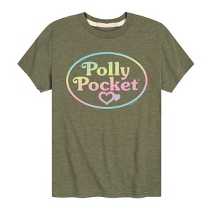 Boys' - Polly Pocket - Polly Pocket Ombre Logo Short Sleeve Graphic T-Shirt - 1 of 3