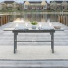 NicBex Outdoor Dining Table Modern Patio Slat-Top Acacia Wood Butterfly Table for Garden,Backyard - 4 of 4