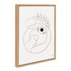 18" x 24" Sylvie Morning Coffee Hug Framed Canvas Wall Art by Maggie Stephenson Natural - Kate and Laurel: Modern Decor, Abstract Screen Print - 2 of 4