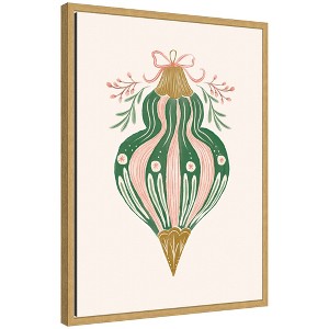 Kate & Laurel All Things Decor Sylvie Framed Canvas Holiday Ornament Collection 4 by Jill Labieniec - 1 of 4
