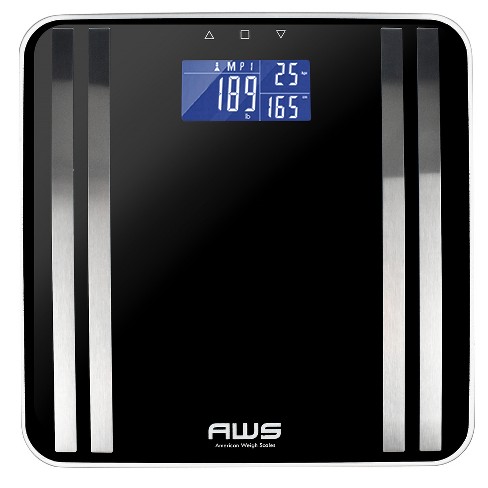 AIRSCALE Stainless Steel Digital Body Weight Bathroom Scales with Backlit  LCD Display, 400lb Capacity, Thinner Portable Scale for Body Weighing