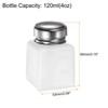 Unique Bargains Makeup Remover Nail Polish Push Down Alcohol Dispenser Bottles 4 Pcs 120ML(4oz) White - 2 of 4