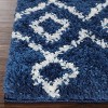 Boho Geometric Diamonds Plush Indoor Shag Area Rug or Runner by Blue Nile Mills - 3 of 4