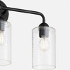 Quorum Lighting Charlotte 3 - Light Vanity in  Matte Black - 2 of 3