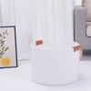 Unique Bargains Handcrafted Cotton Rope Widened Handles Storage Baskets - 4 of 4