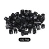 Unique Bargains Round Plastic Reusable Garment Hanger Marker Number Tag Black 100 Pcs - 3 of 3