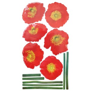 Slickblue Flower Display Vinyl Wall Decals – Decorative Stickers for Living Room, Bedroom & More, 13" x 23.5" - 1 of 3