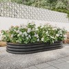 Raised Garden Bed Outdoor, Oval Large Metal Raised Planter Bed for for Plants, Vegetables, and Flowers - 3 of 4