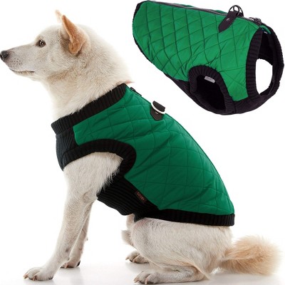 Gooby Fashion Vest Dog Jacket Green, X