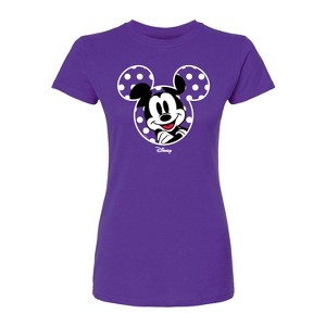 Women's - Disney - Mickey Ears Fitted Graphic T-Shirt - 1 of 1