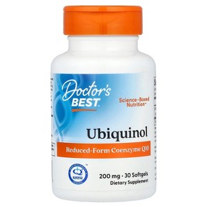 Doctor's Best Ubiquinol, 200 mg, 30 Softgels - 1 of 2