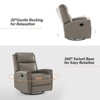 Set of 2 Hilario 30.31''Wide Genuine Leather Swivel Rocker Recliner | ARTFUL LIVING DESIGN - 3 of 4
