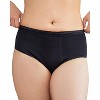 Memoi Women's Love Luna High Waist Soft and Breathable Bamboo Brief Panty Black S - 2 of 4